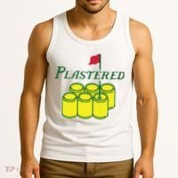 Plastered Funny Gold Beer Tank Top thumb 3