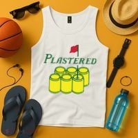 Plastered Funny Gold Beer Tank Top thumb 4