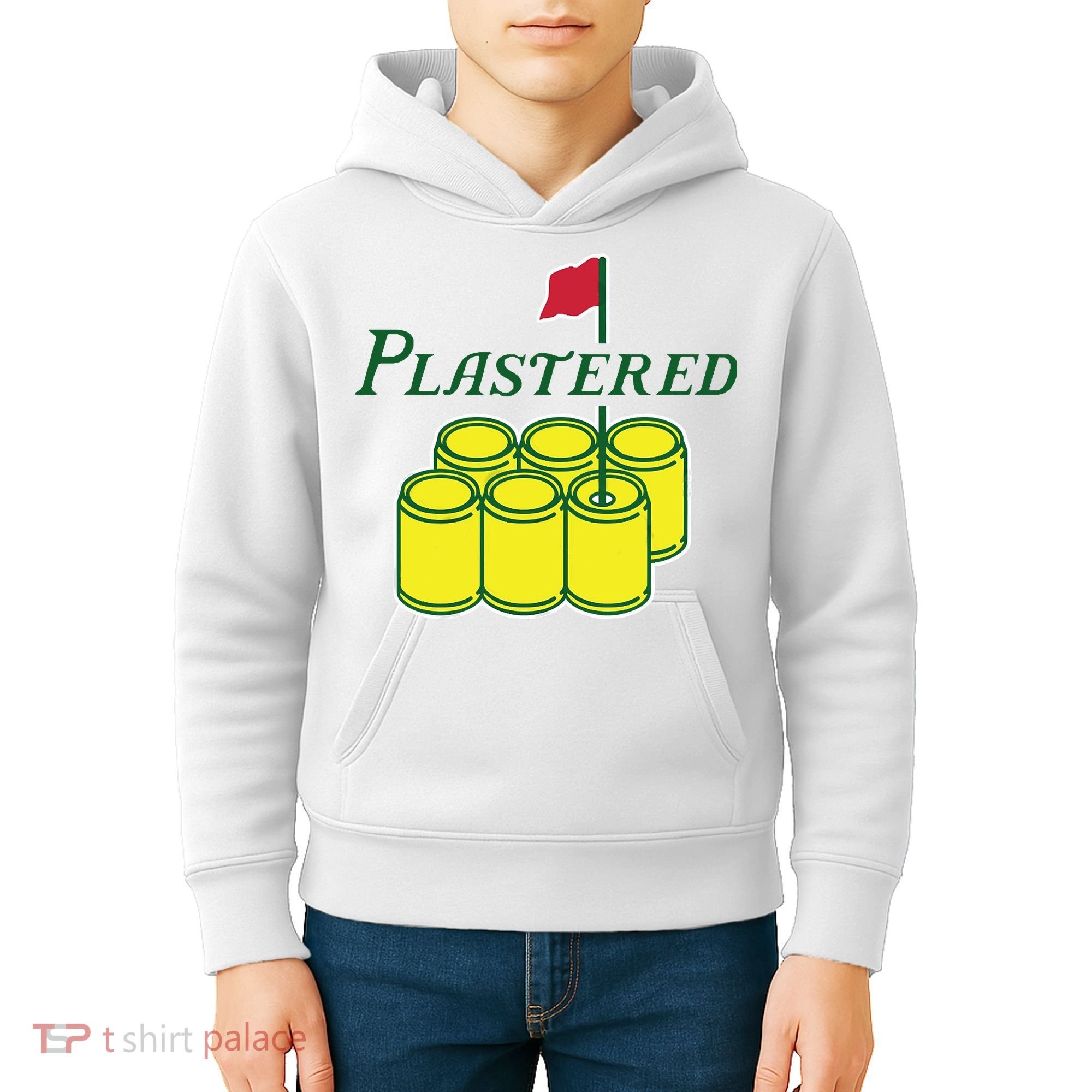 Plastered Funny Gold Beer Kids Hoodie