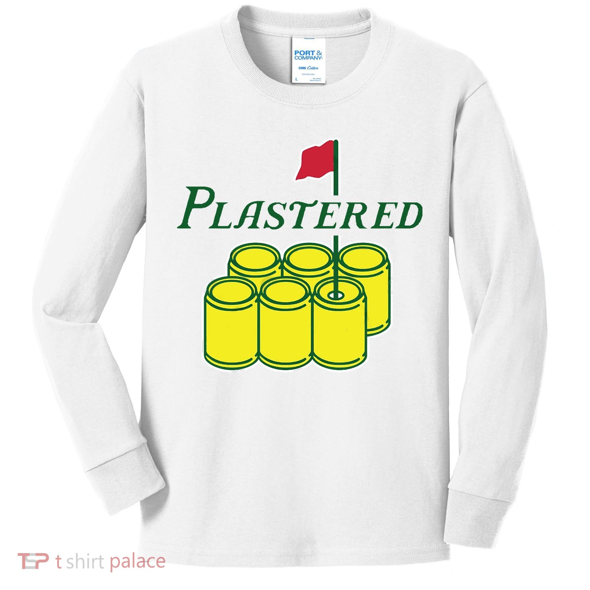 Plastered Funny Gold Beer Kids Long Sleeve Shirt
