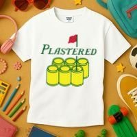 Plastered Funny Gold Beer Kids T-Shirt thumb 3