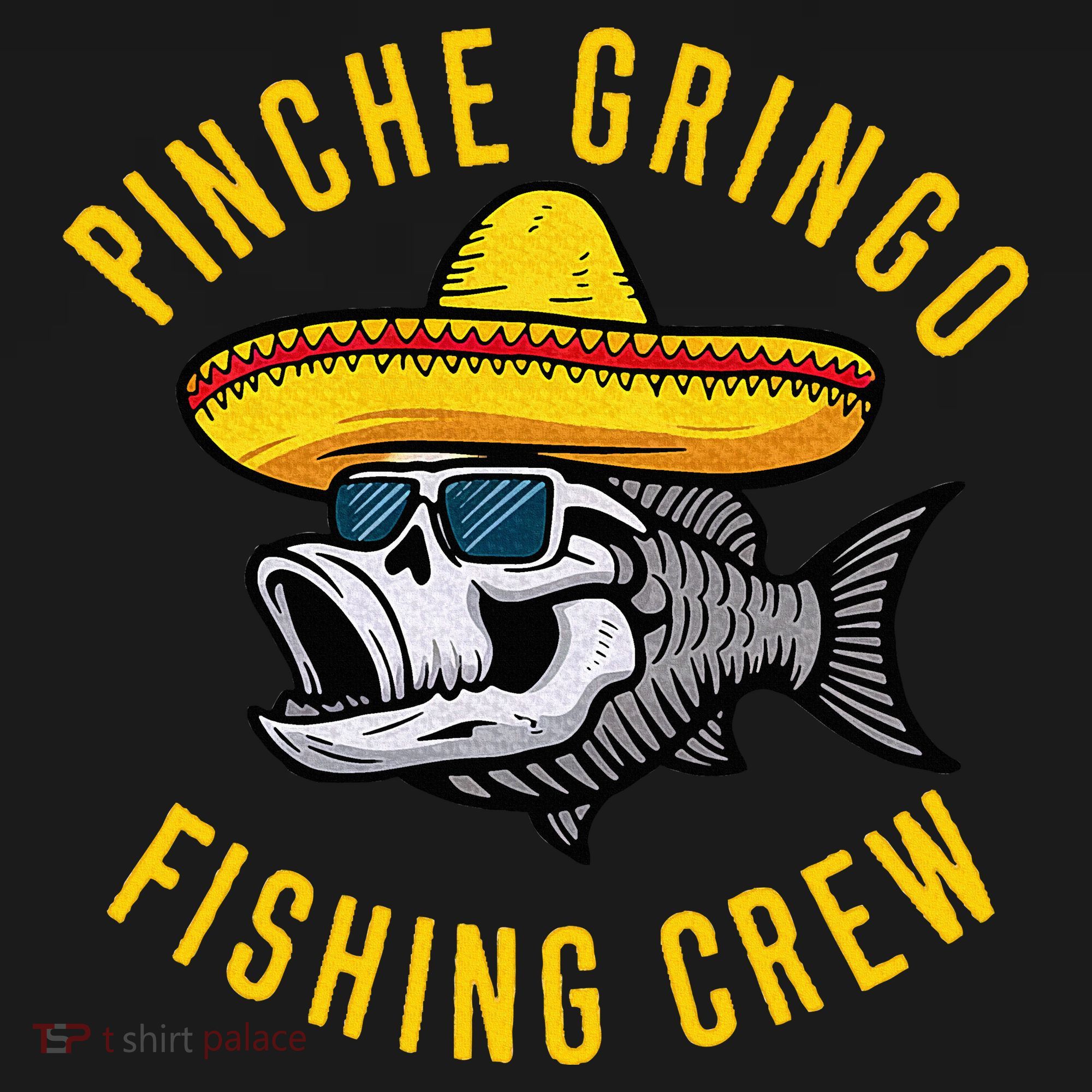 Pinche Funny Gringo Fishing Crew Mexico Fish Fisherman Women's Tank Top