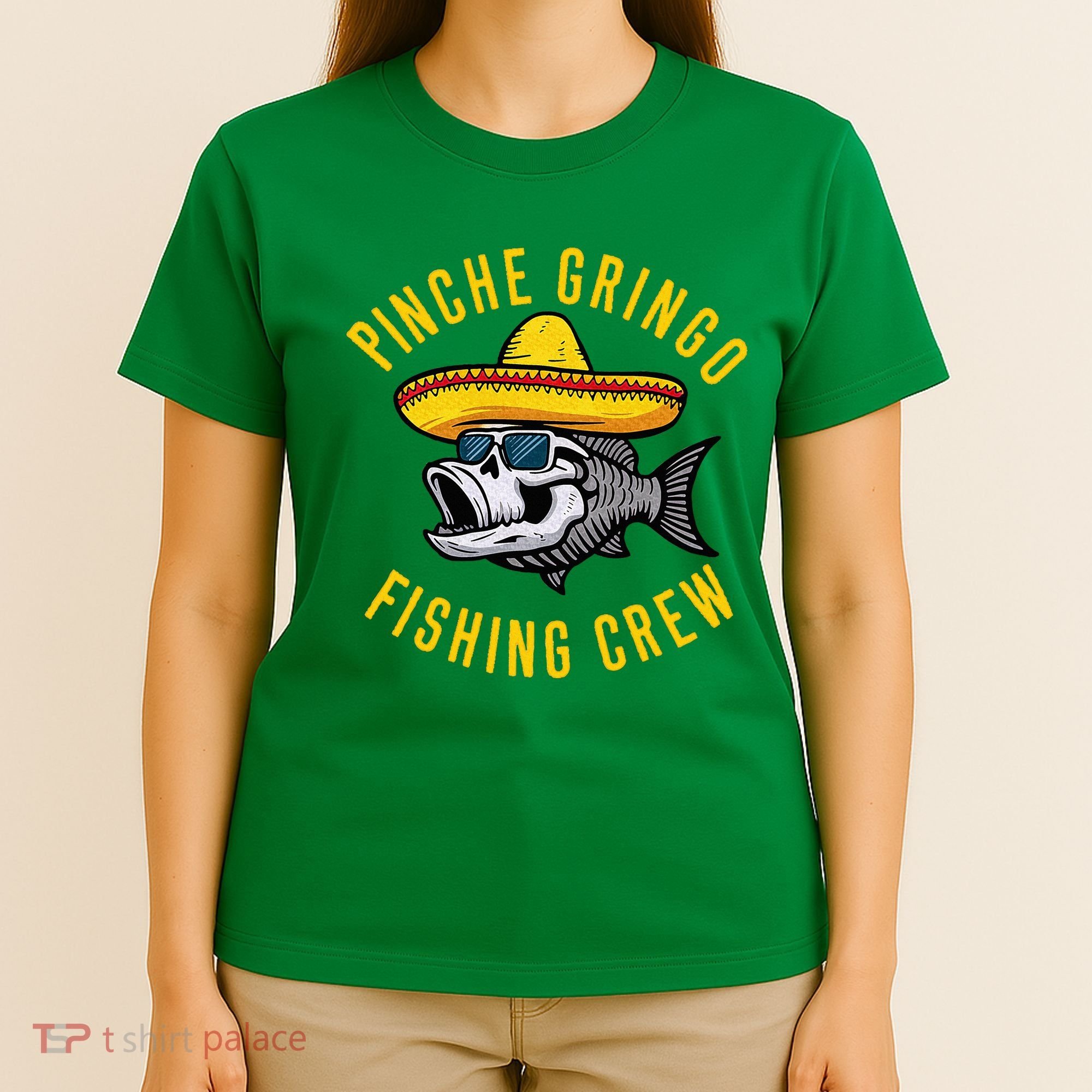 Pinche Funny Gringo Fishing Crew Mexico Fish Fisherman T-Shirt