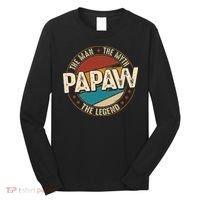 Papaw From Grandchildren Papaw The Myth The Legend Long Sleeve Shirt thumb 0