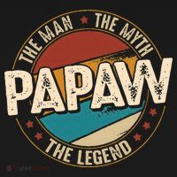 Papaw From Grandchildren Papaw The Myth The Legend Long Sleeve Shirt thumb 2