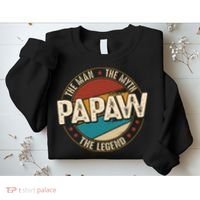 Papaw From Grandchildren Papaw The Myth The Legend Sweatshirt thumb 2