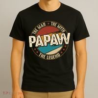 Papaw From Grandchildren Papaw The Myth The Legend T-Shirt thumb 3