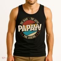 Papaw From Grandchildren Papaw The Myth The Legend Tank Top thumb 3