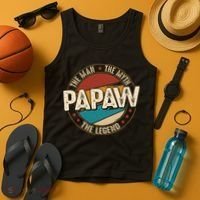 Papaw From Grandchildren Papaw The Myth The Legend Tank Top thumb 4