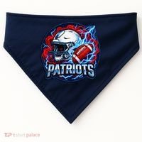 Patriots Football Game Day USA-Made Doggie Bandana thumb 0