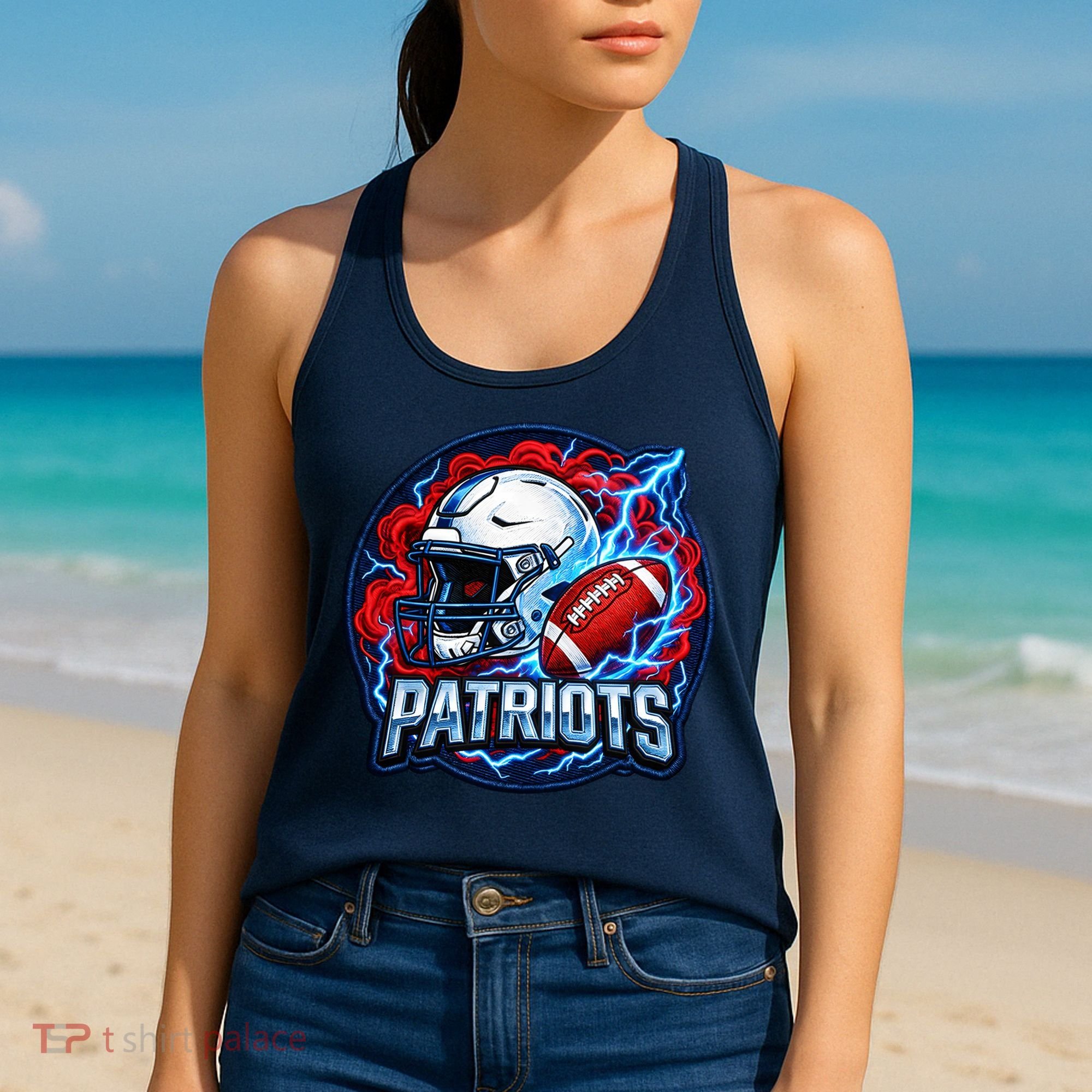 Patriots Football Game Day Women's Tank Top