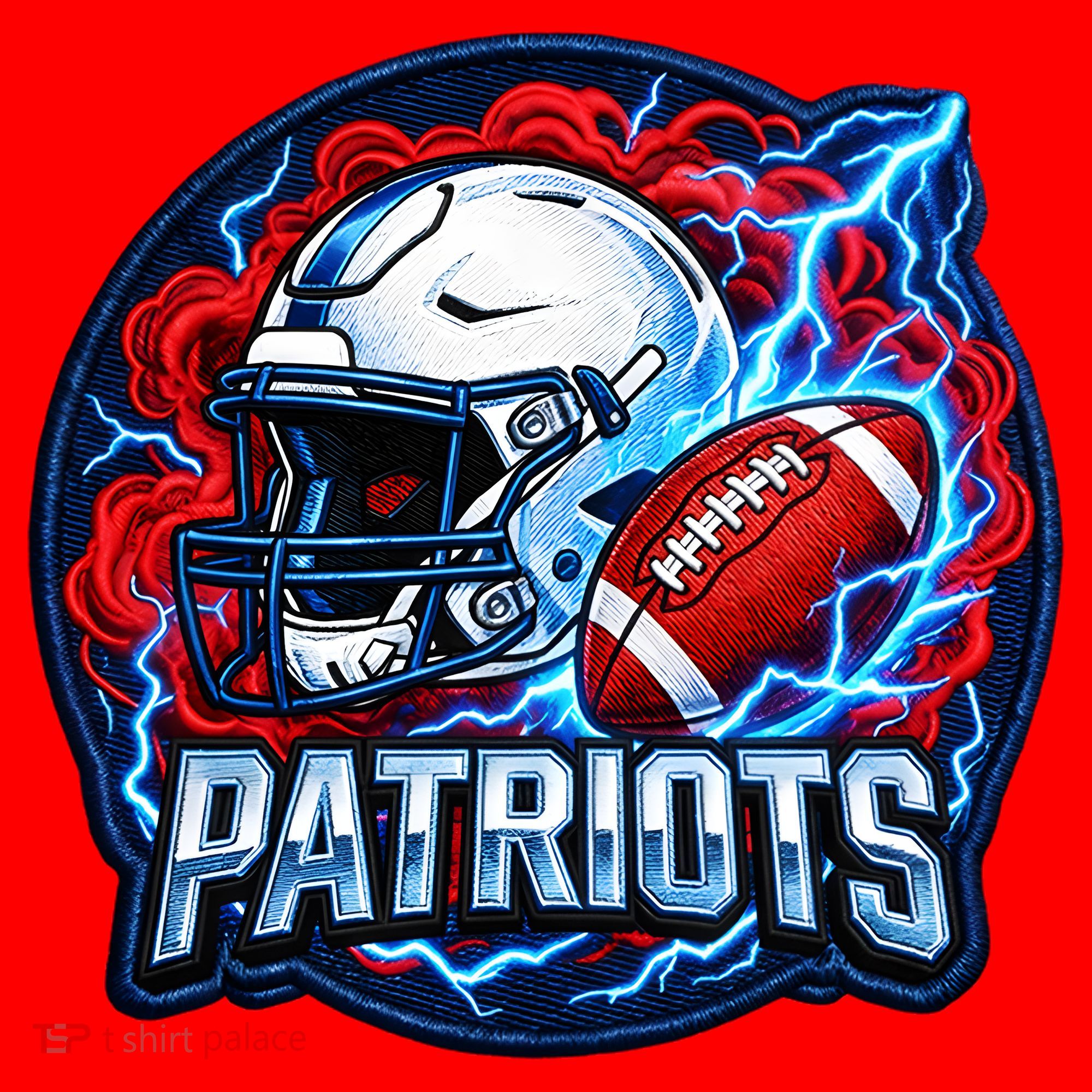 Patriots Football Game Day Santa Hat