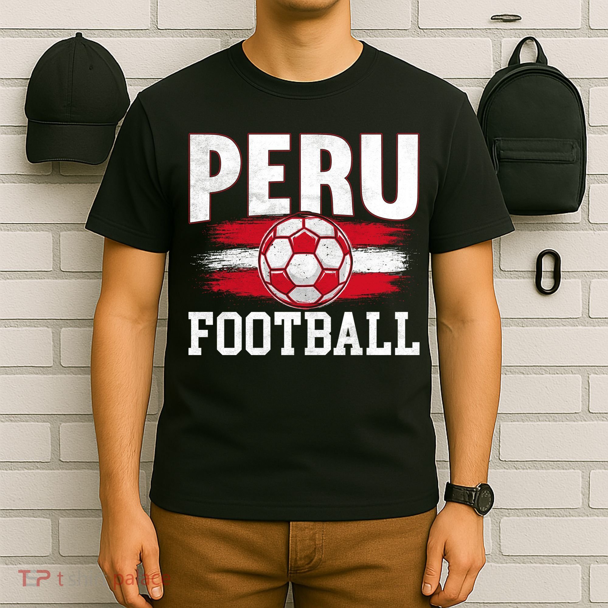 Peru Football Graphic for Soccer Fans and Supporters T-Shirt