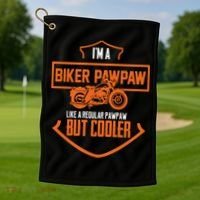 Pawpaw From Grand Biker Pawpaw Father'S Day Golf Towel thumb 1