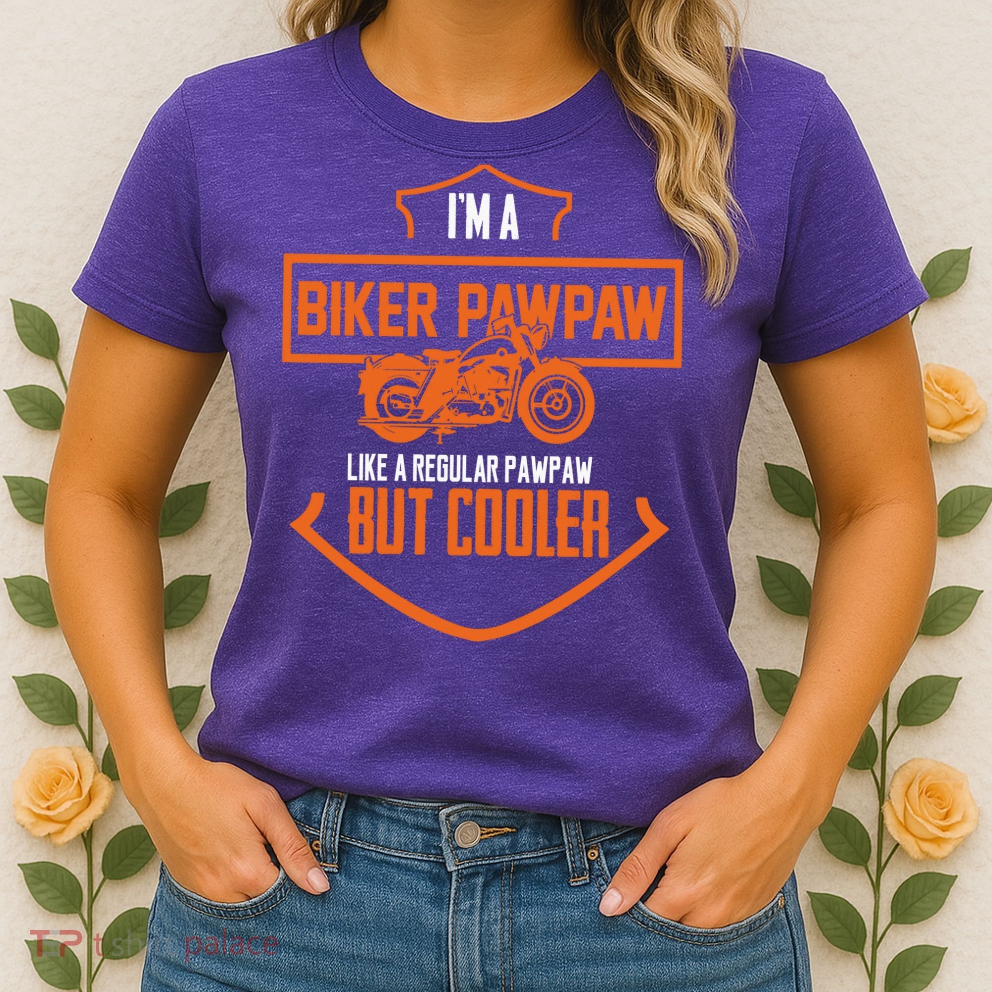 Pawpaw From Grand Biker Pawpaw Father'S Day Women's T-Shirt