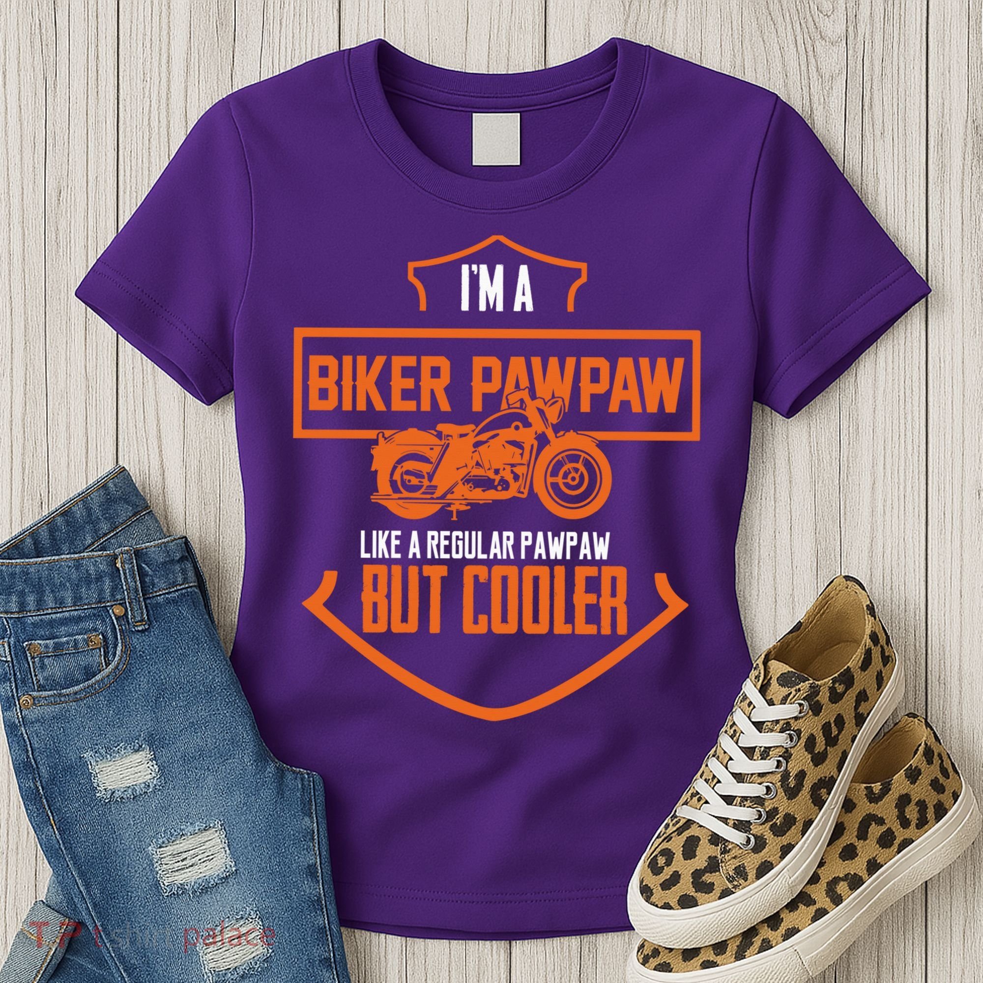 Pawpaw From Grand Biker Pawpaw Father'S Day Women's T-Shirt