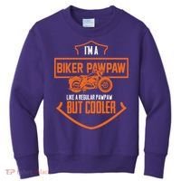 Pawpaw From Grand Biker Pawpaw Father'S Day Kids Sweatshirt thumb 0