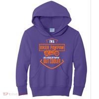 Pawpaw From Grand Biker Pawpaw Father'S Day Kids Hoodie thumb 0