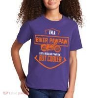 Pawpaw From Grand Biker Pawpaw Father'S Day Kids T-Shirt thumb 2