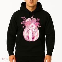 Pastel Floral Halloween Pumpkin Jackolantern Hoodie thumb 2