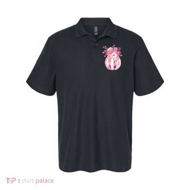Pastel Floral Halloween Pumpkin Jackolantern Polo