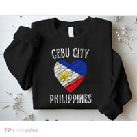 Philippines Flag Heart Cebu City City Sweatshirt thumb 2