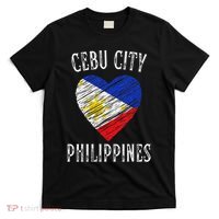 Philippines Flag Heart Cebu City City T-Shirt thumb 0