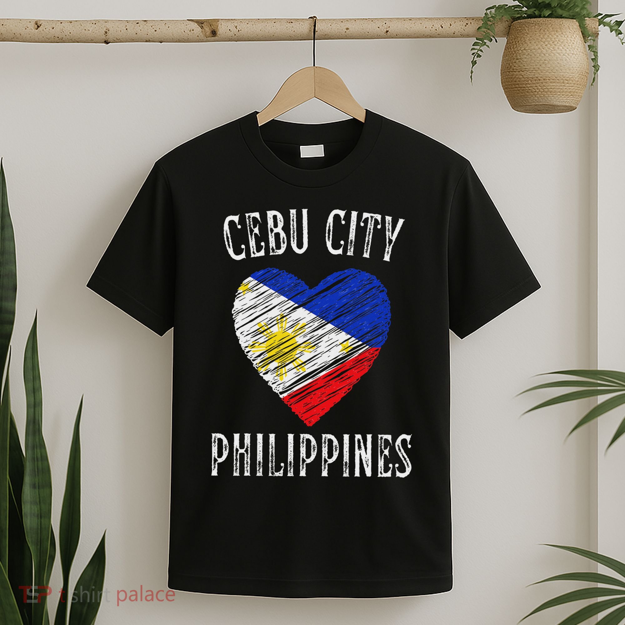 Philippines Flag Heart Cebu City City T-Shirt