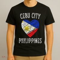 Philippines Flag Heart Cebu City City T-Shirt thumb 3
