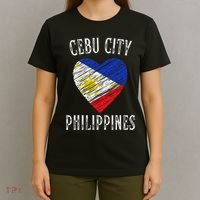 Philippines Flag Heart Cebu City City T-Shirt thumb 4