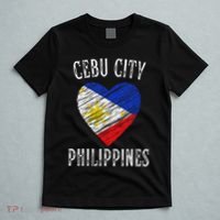 Philippines Flag Heart Cebu City City T-Shirt thumb 5