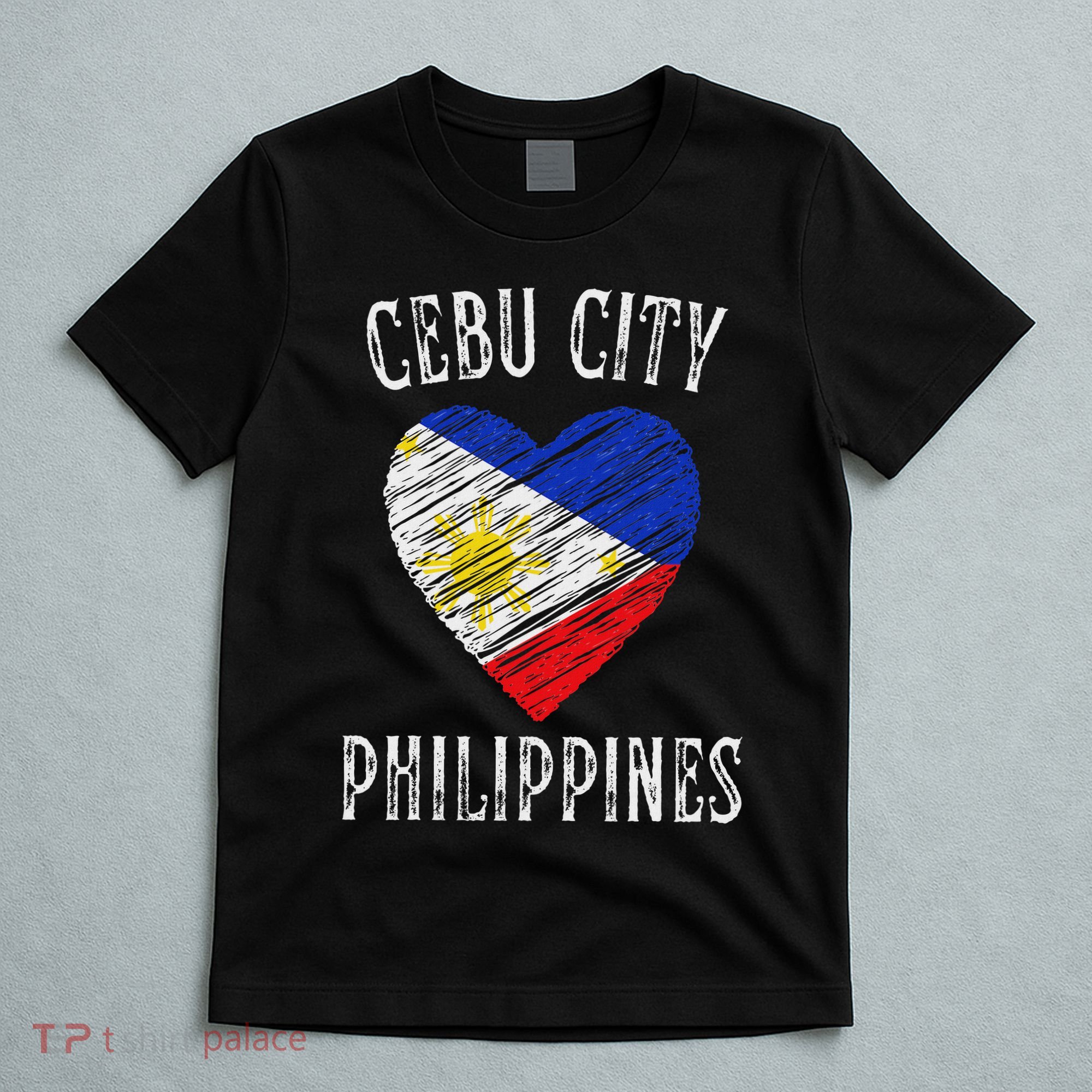 Philippines Flag Heart Cebu City City T-Shirt
