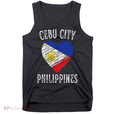 Philippines Flag Heart Cebu City City Tank Top