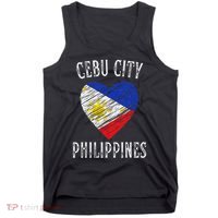 Philippines Flag Heart Cebu City City Tank Top thumb 0