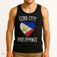 Philippines Flag Heart Cebu City City Tank Top thumb 3
