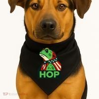 Portland Frog Hop Together Strong USA-Made Doggie Bandana thumb 1
