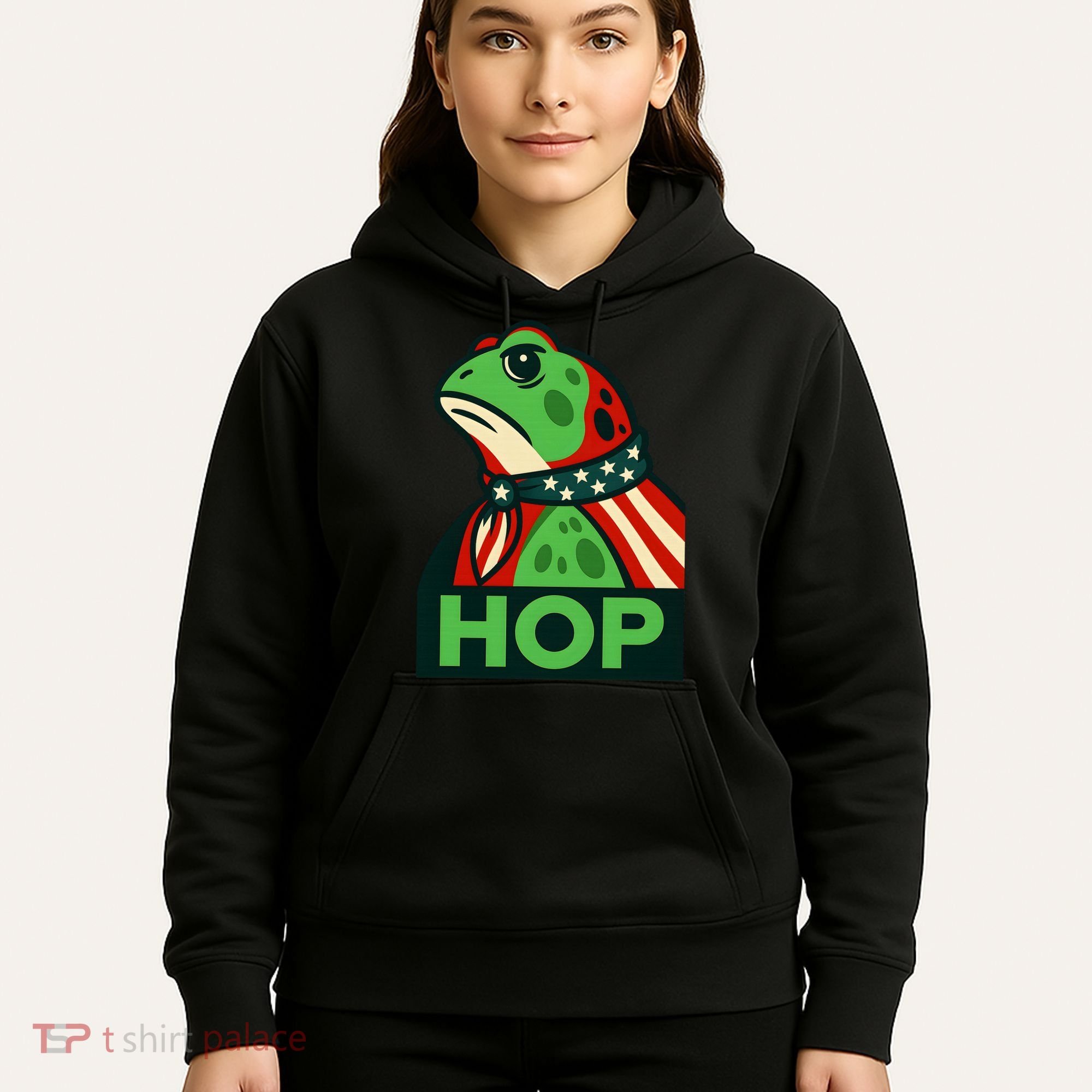 Portland Frog Hop Together Strong Hoodie