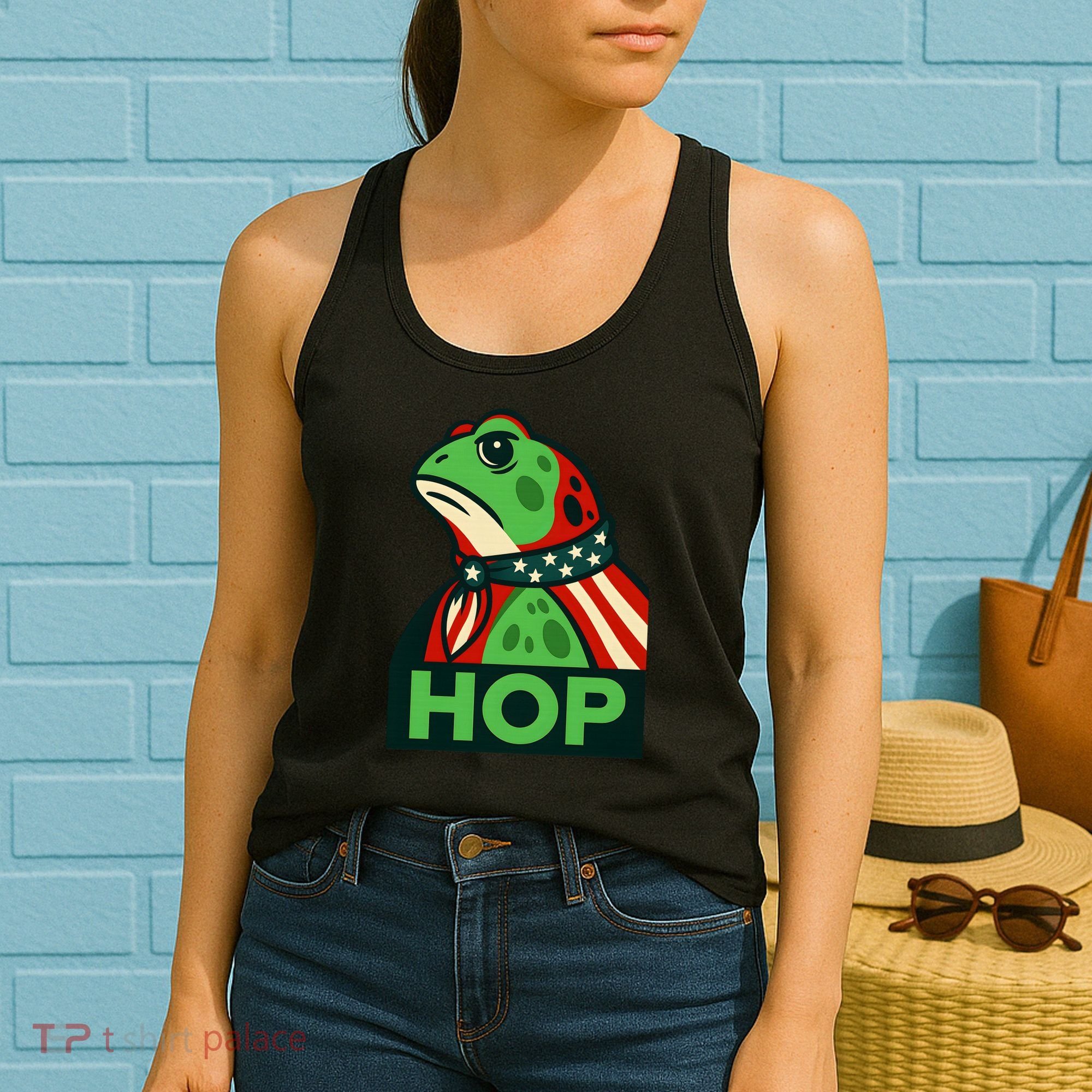 Portland Frog Hop Together Strong Women's Tank Top