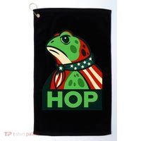 Portland Frog Hop Together Strong Golf Towel thumb 0
