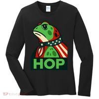 Portland Frog Hop Together Strong Women's Long Sleeve Shirt thumb 0