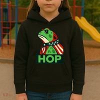Portland Frog Hop Together Strong Kids Hoodie thumb 3