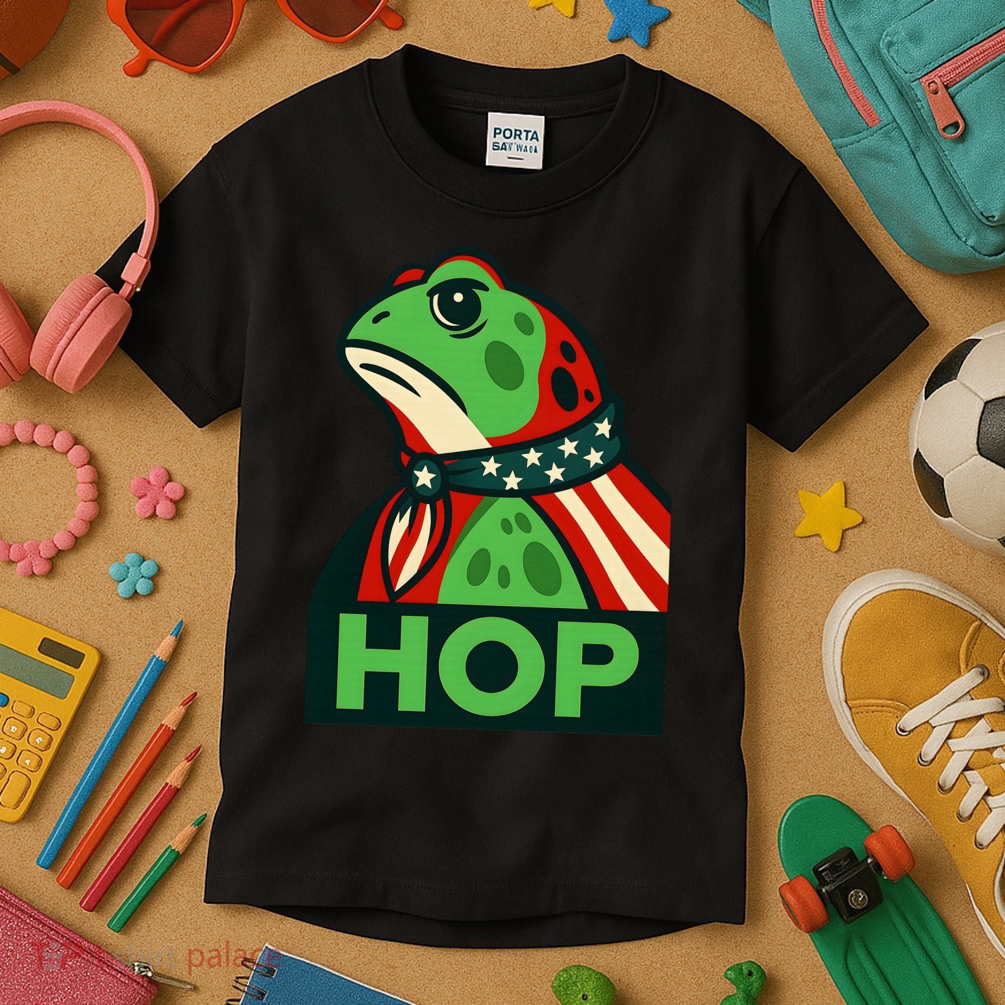 Portland Frog Hop Together Strong Kids T-Shirt