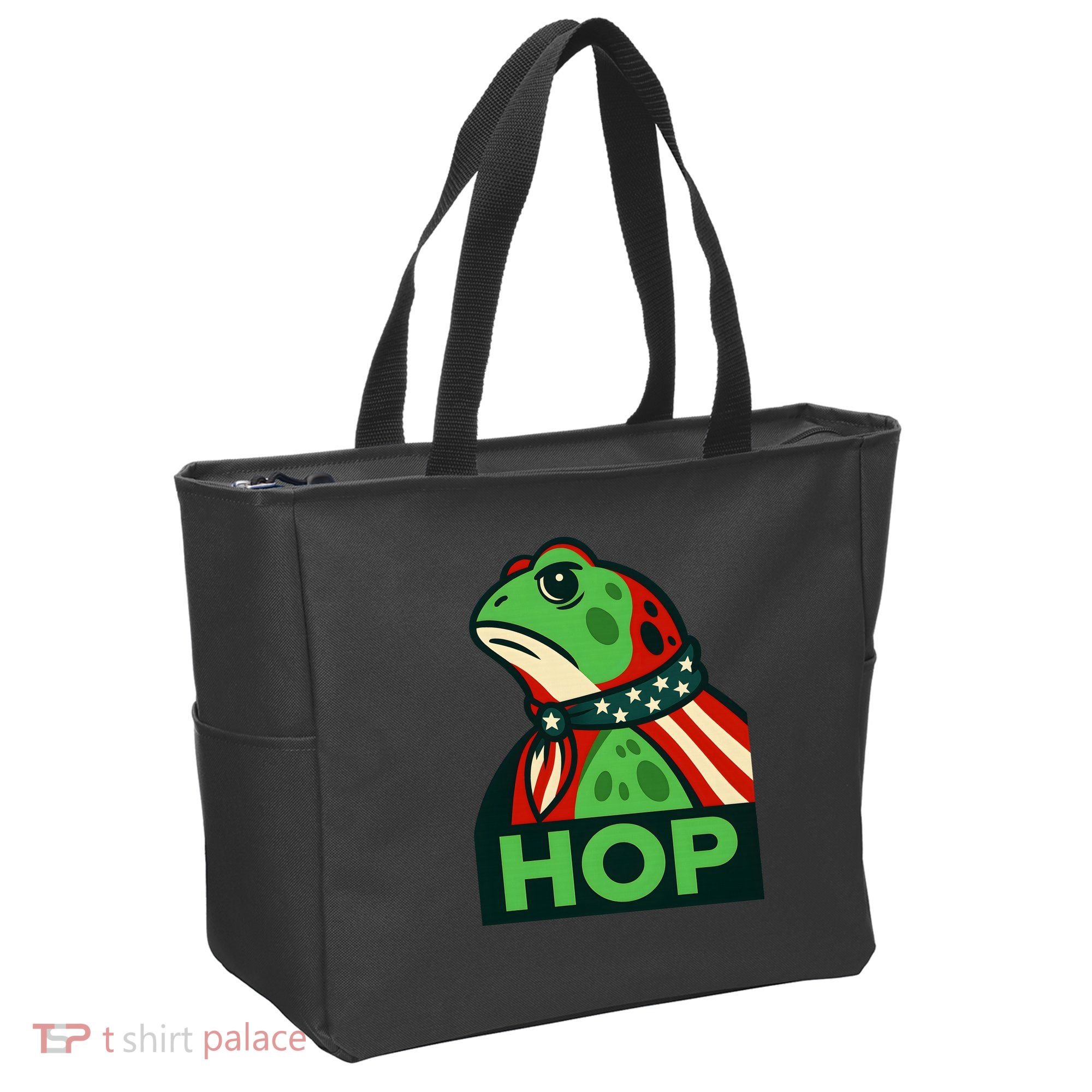 Portland Frog Hop Together Strong Tote Bag