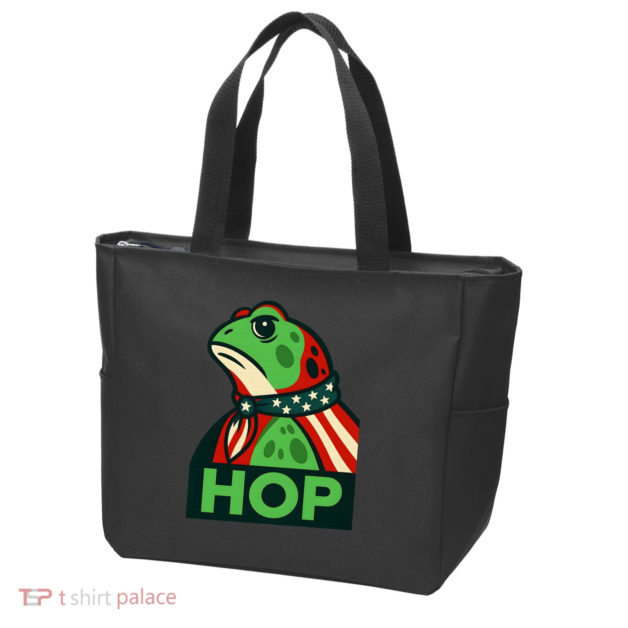 Portland Frog Hop Together Strong Tote Bag