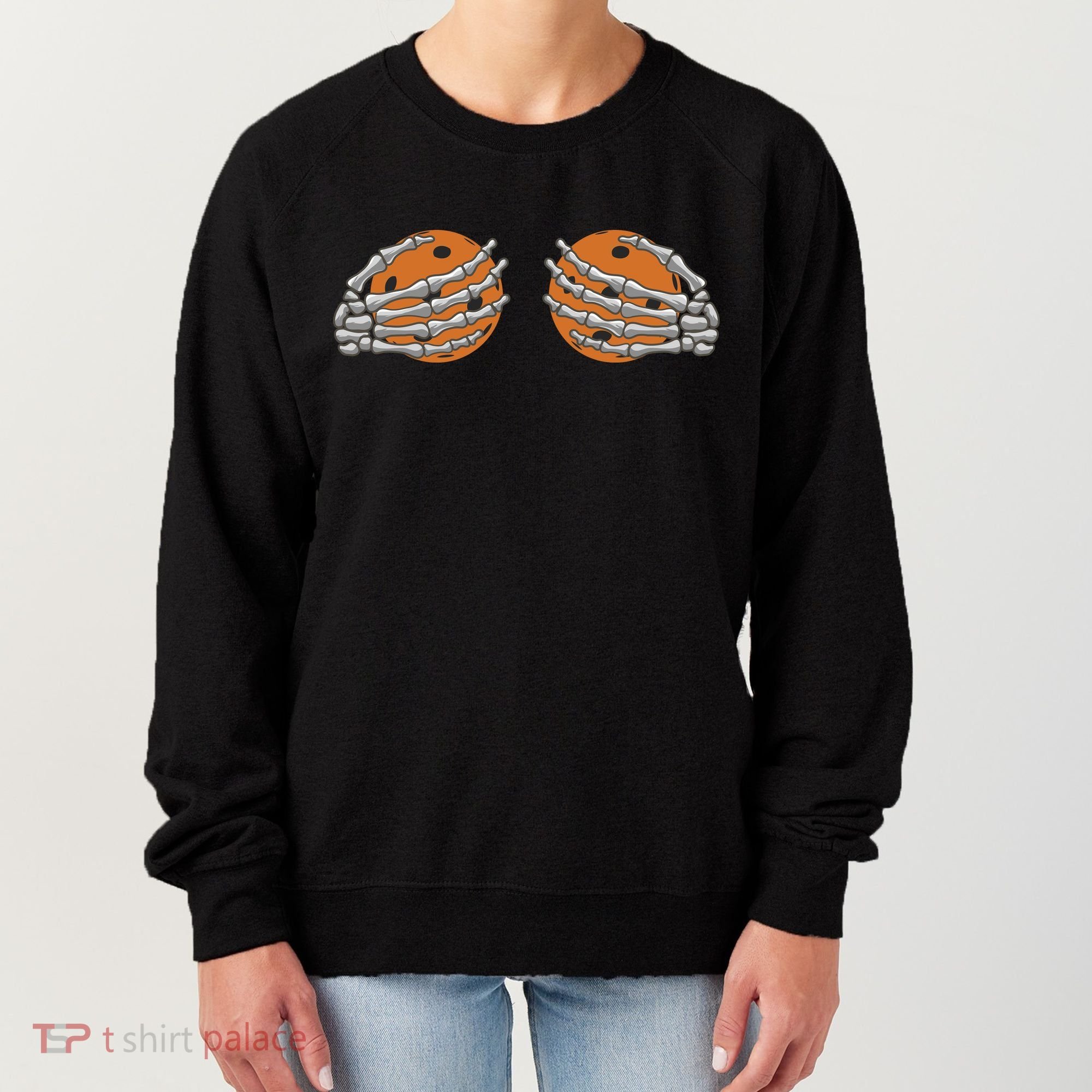 Pickleball Funny Halloween Women's Sweatshirt