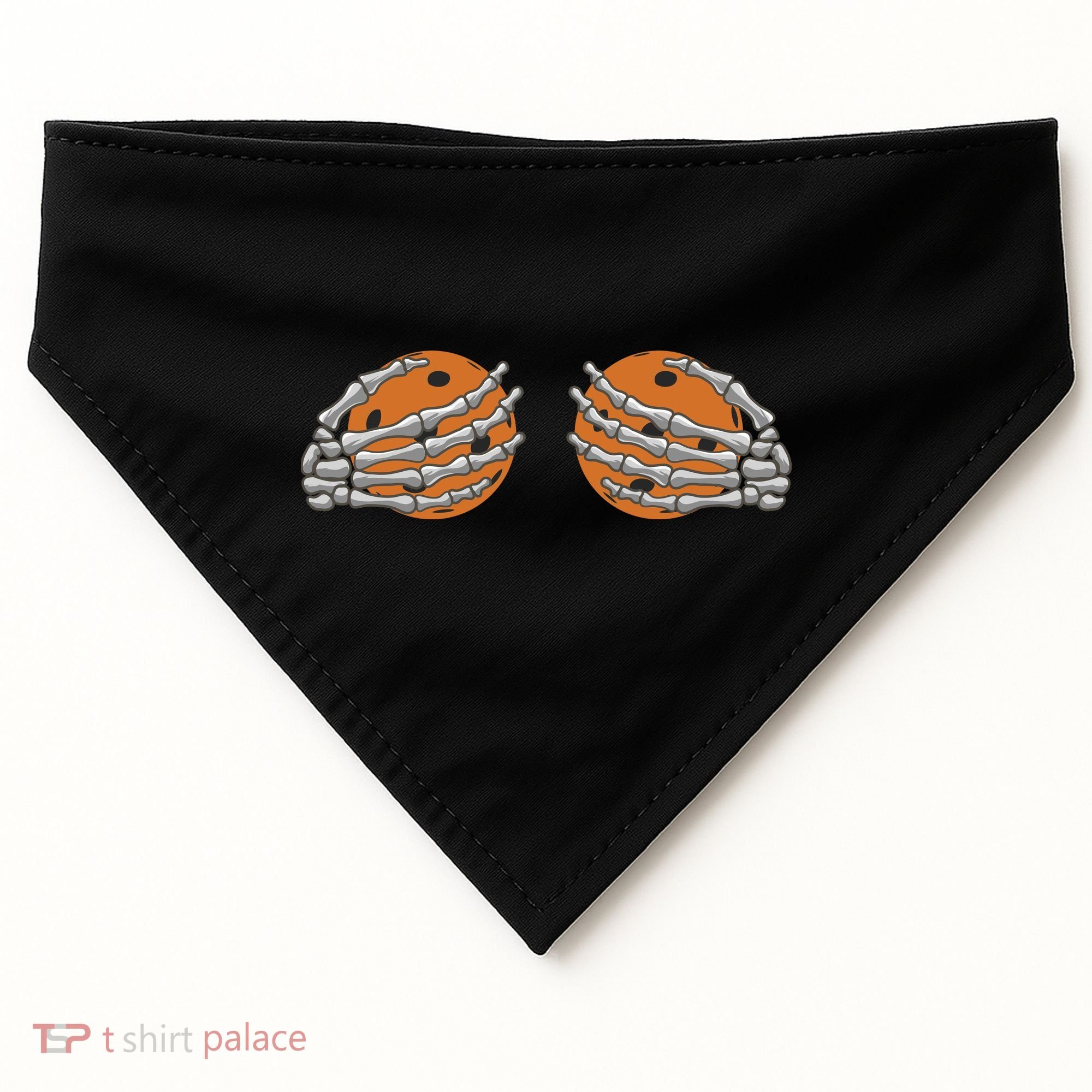 Pickleball Funny Halloween USA-Made Doggie Bandana