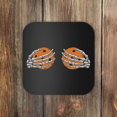 Pickleball Funny Halloween Coaster