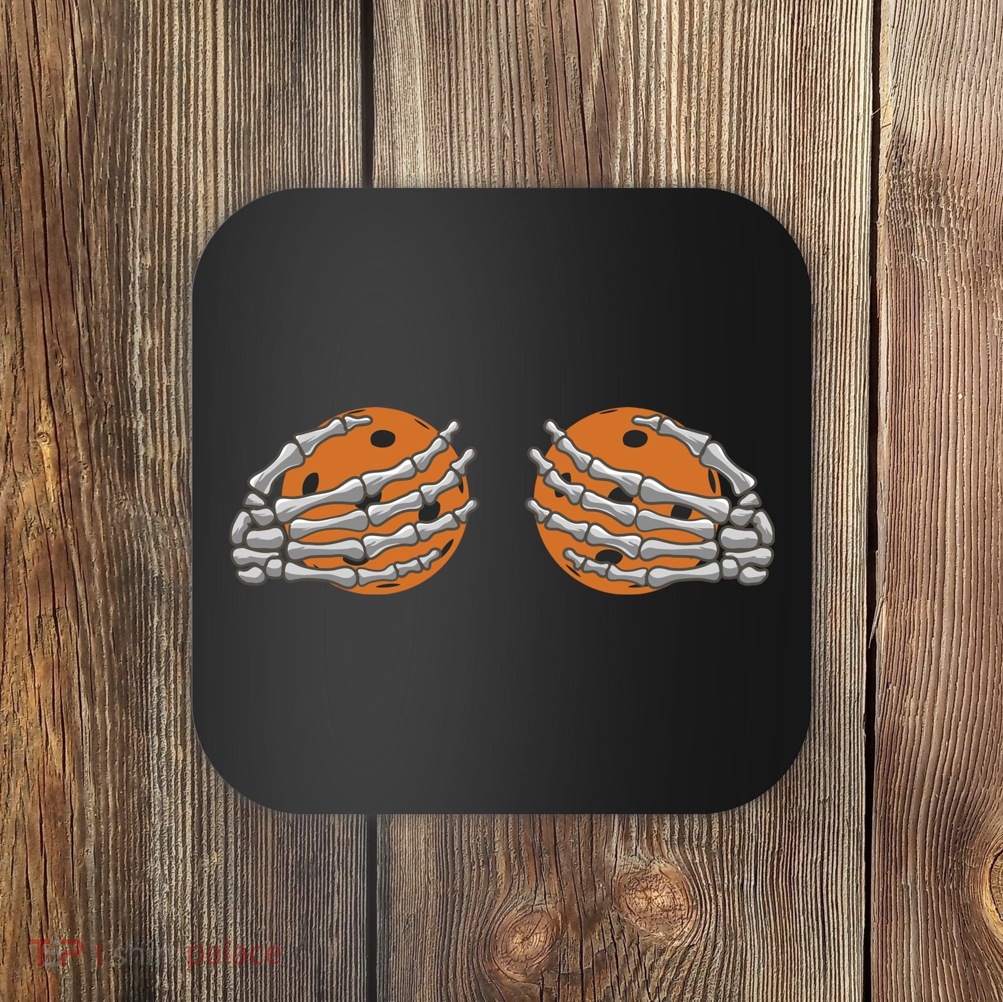 Pickleball Funny Halloween Coaster