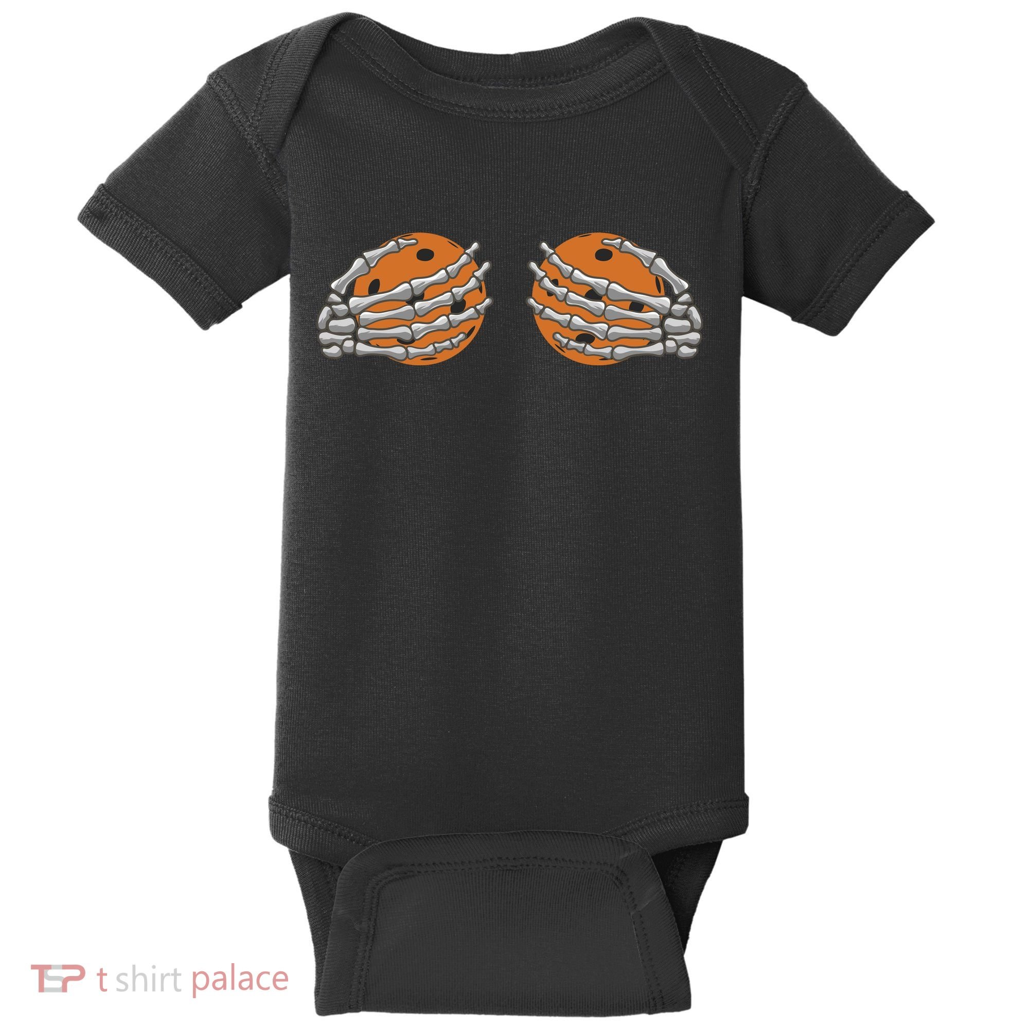 Pickleball Funny Halloween Baby Bodysuit