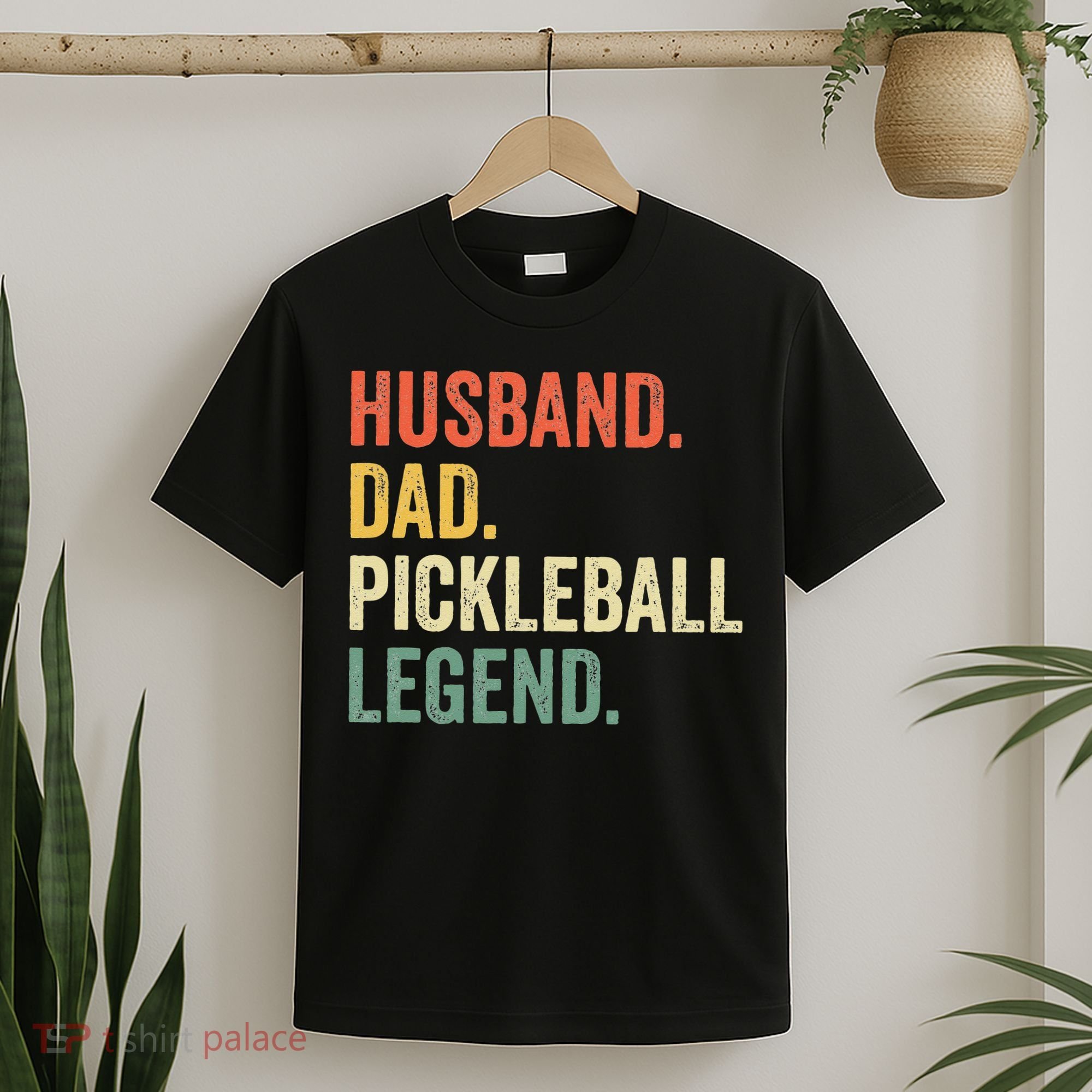 Pickleball Funny Husband Dad Legend Vintage Fathers Day T-Shirt